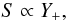 \begin{equation} S\propto Y_+,\label{SFB} \end{equation}