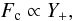 \begin{equation} F_{\rm c}\propto Y_+, \end{equation}
