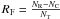 $R_{\rm F}=\frac{N_{\rm R}-N_{\rm C}}{N_{\rm T}}$