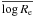 $\overline{\log R_{\rm e}}$