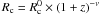 $R_{\rm c}=R_{\rm c}^0\times (1+z)^{-\nu}$