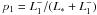 \appendix \setcounter{section}{2} $p_{1} = L^{-}_{1}/(L_{*}+L^{-}_{1})$
