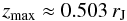 \begin{equation} z_{\rm max} \approx 0.503 \, r_{\rm J} \label{eq:zmax} \end{equation}