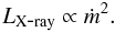 \begin{equation} \label{eq:ADAF_accretion-rate} L_{{\rm X\mbox{-}ray}}\propto \dot{m}^2. \end{equation}