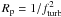 $R_{\rm p}=1/f_{\rm turb}^2$
