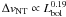 $\Delta {v_{\rm NT}}\propto L_{\rm bol}^{0.19}$