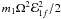 $m_1\Omega^2{\cal E}_{1f}^2/2$
