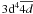 $3{\rm d}^4 \overline{4d}$