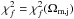 $\chi_f^2 = \chi_f^2(\Omega_{\rm m, j})$