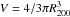 $V = 4/3 \pi R_{200}^3$
