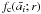 $f_{\rm c}({\bar{a_i}}; r)$