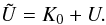 \appendix \setcounter{section}{4} \begin{eqnarray} \Us=K_0+U. \label{app:implus2} \end{eqnarray}