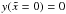 $y(\xc=0)=0$