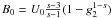 $B_0=U_0\frac{s-3}{s-1}(1-g_2^{1-s})$