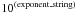 \hbox{$10^{\rm (exponent\_string)}$}