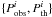 $\{P^i_{\rm obs},P^i_{\rm th}\}$