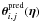 $\vec{\theta}_{i,j}^{\rm pred}(\vec{\eta})$