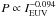 \hbox{$P \propto I_{\rm EUV}^{-0.094}$}