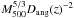 \hbox{$M_{500}^{5/3} D_{\rm ang}(z)^{-2}$}