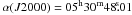 \hbox{$\alpha(J2000)=05^{\rm h}30^{\rm m}48\rm \fs01$}