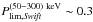 \hbox{$P^{(50-300)\rm~keV}_{\rm lim, {\it Swift}}\sim 0.3$}