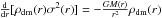 \hbox{$\frac{{\rm d}}{{\rm d}r}[\rho_{\rm dm}(r)\sigma^2(r)]=-\frac{GM(r)}{r^2}\rho_{\rm dm}(r)$}