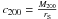 \hbox{$c_{200} = \frac{M_{200}}{r_{\rm S}}$}