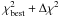 \hbox{$\chi_{\rm best}^{2}+\Delta\chi^{2}$}
