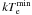 \hbox{$kT^{\rm min}_{\rm e}$}