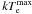 \hbox{$kT^{\rm max}_{\rm e}$}