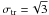 \hbox{$\sigma_{\rm tr}=\!\sqrt 3$}
