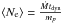 \hbox{$\langle N_{\rm e} \rangle = \frac{\dot{M} t_{\rm dyn}}{m_{p}}$}