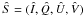 \hbox{$\hat{S} = (\hat{I},\hat{Q},\hat{U},\hat{V})$}