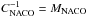 \hbox{$C^{-1}_{\rm NACO} = M_{\rm NACO}$}