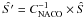 \hbox{$\hat{S'}=C^{-1}_{\rm NACO}\times \hat{S}$}