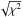 \hbox{$\sqrt{\chi^2}$}