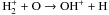 \hbox{$\rm H_2^+ + O \rightarrow OH^+ + H$}