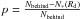 \hbox{$p = \frac{N_{\rm behind}-N_*(R_{\rm d})}{N_{\rm behind}}$}
