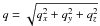 \appendix \setcounter{section}{1} \hbox{$q=\sqrt{q_x^2+q_y^2+q_z^2}\ $}