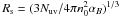 \hbox{$R_{\rm s}=(3N_{\rm uv}/4\pi n_0^2\alpha_B)^{1/3}$}