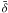 $\bar{\delta}$