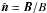 \hbox{$\hat{\vec n}={\vec B}/B$}