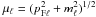 $\mu_\ell = (p_{{\rm F}\ell}^2 + m_\ell^2)^{1/2}$