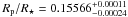 \hbox{$R_{\rm p}/R_\star=0.15566^{+0.00011}_{-0.00024}$}