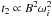 \hbox{$t_2 \propto B^2 \omega^2_i$}