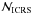 \hbox{$\mathcal {N}_{\rm ICRS}$}