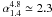 \hbox{$\alpha_{1.4}^{4.8}\simeq 2.3$}
