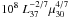 \hbox{$10^{8}~L_{37}^{-2/7}\mu_{30}^{4/7}$}