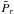 \hbox{$\bar {P}_r$}