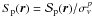 \hbox{$S_{\rm p}(\vec r)=\mathcal{S}_{\rm p}(\vec r)/\sigma_v^p$}